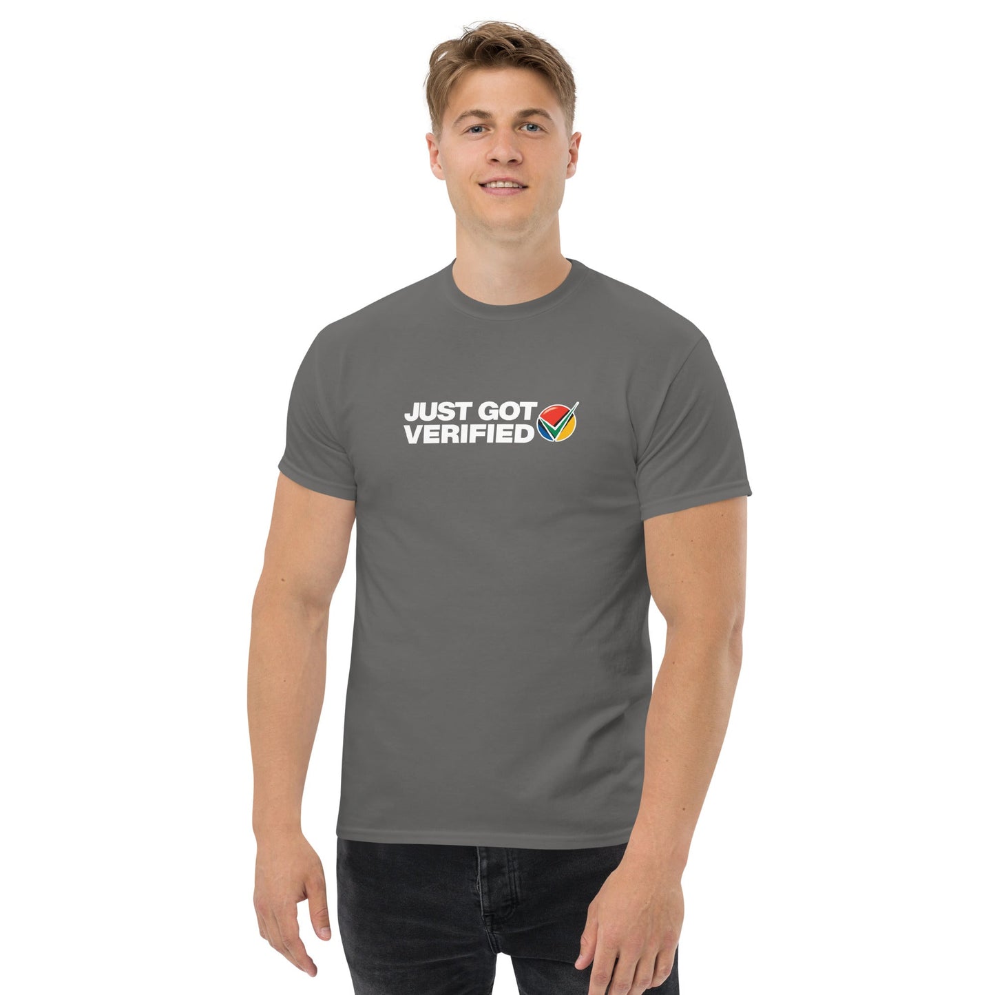 Just got Verified t-shirt - T - SHIRT - Black - S - Bokza Portugal