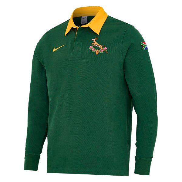 2025 Nike Springboks 30th Anniversary Long Sleeve Rugby Jersey - Springboks Jersey - S - Bokza